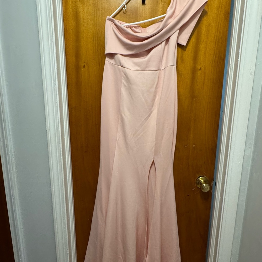 Elegant Pink Off-Shoulder Dress